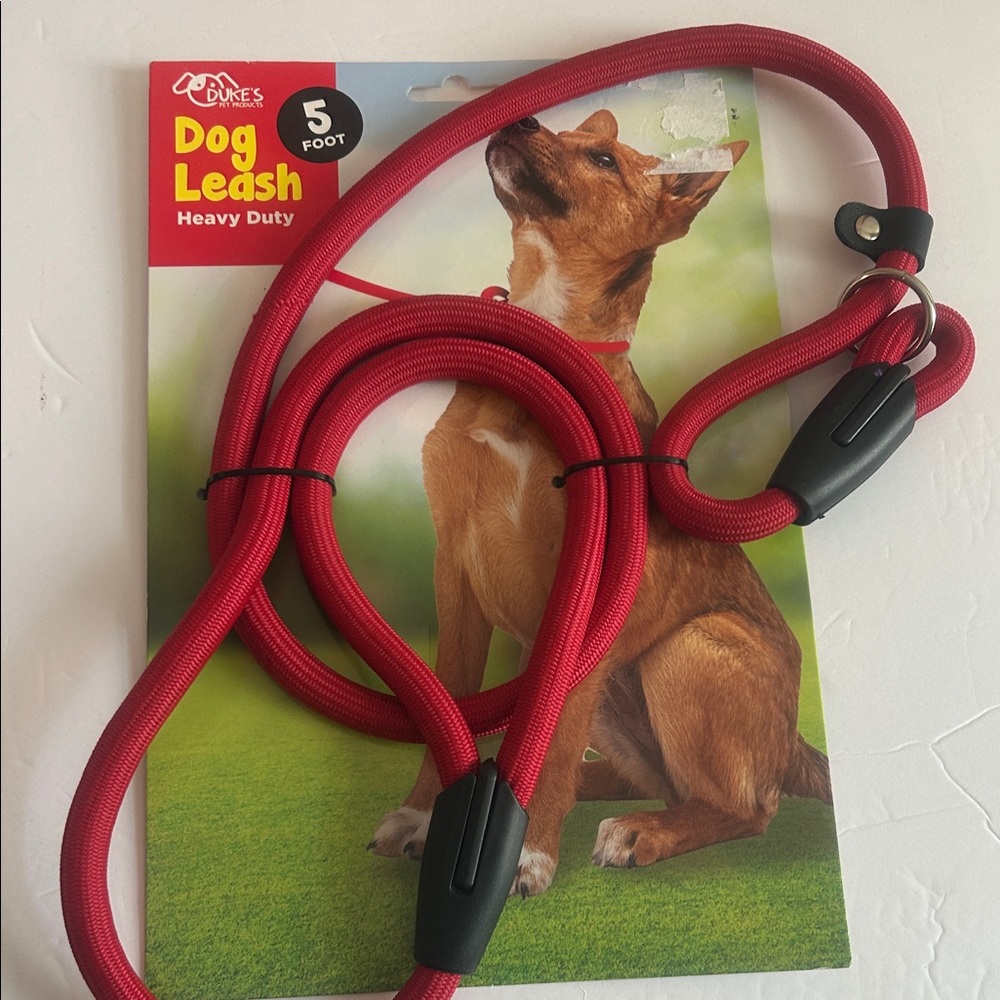 Heavy Duty Red Dog Leash
